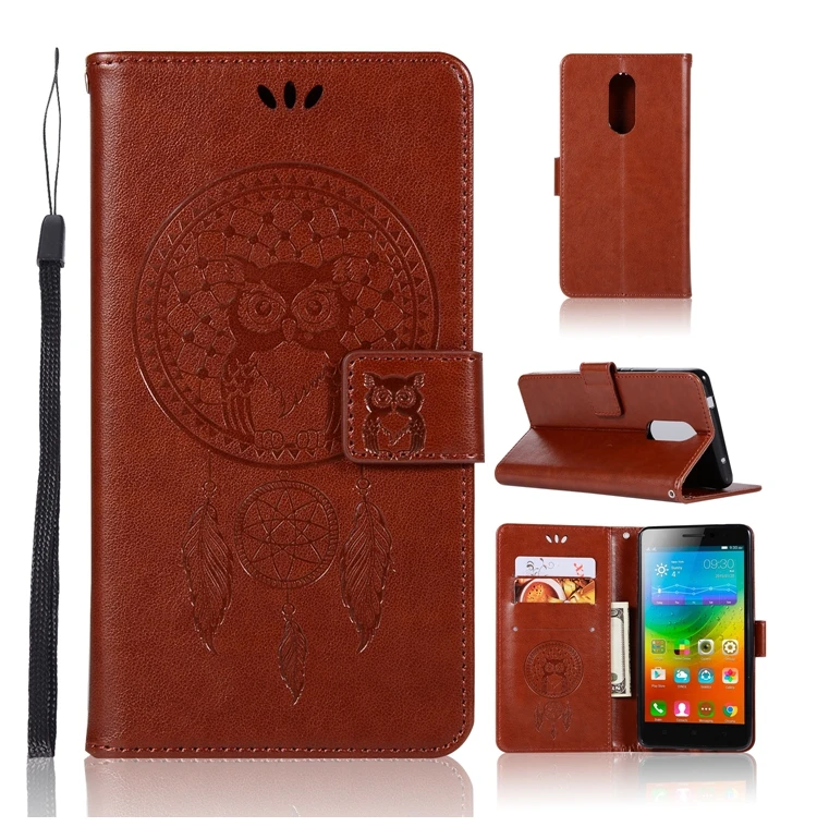 Телефон Etui для Coque lenovo K6 Note чехол Роскошные Сова кожаный бумажник откидная крышка для lenovo K6 Примечание K53a48 K6Note корпус Capinha