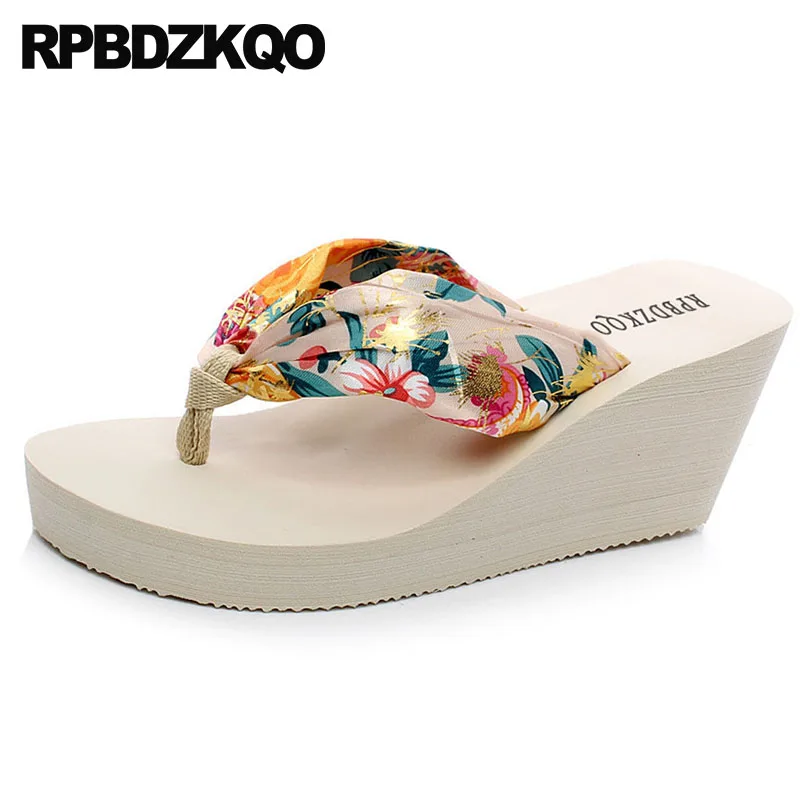 Шлепанцы на платформе обувь высоком каблуке сандалии танкетке дизайнерские