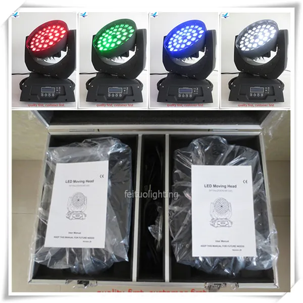 Светодиодная лампа с движущейся головкой A китайская высокоскоростная 36x10 Вт rgbw 4