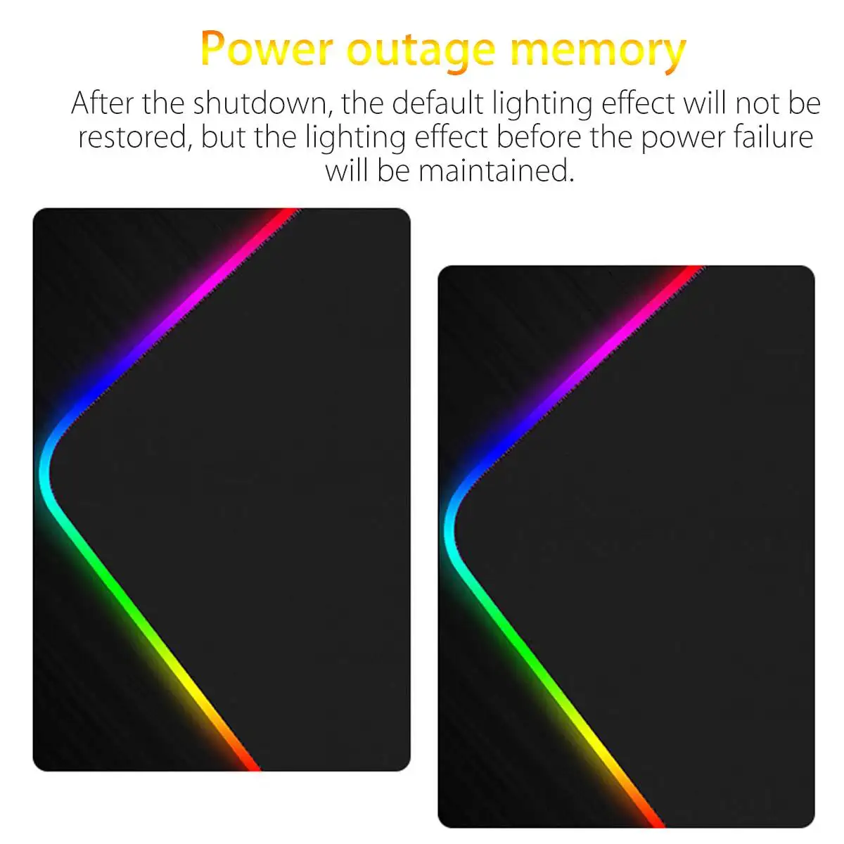 USB проводной цветной светодиодный RGB игровой коврик для мыши, противоскользящий мягкий резиновый коврик для рабочего стола для геймера, ноутбука, компьютера, мыши, коврик для мыши