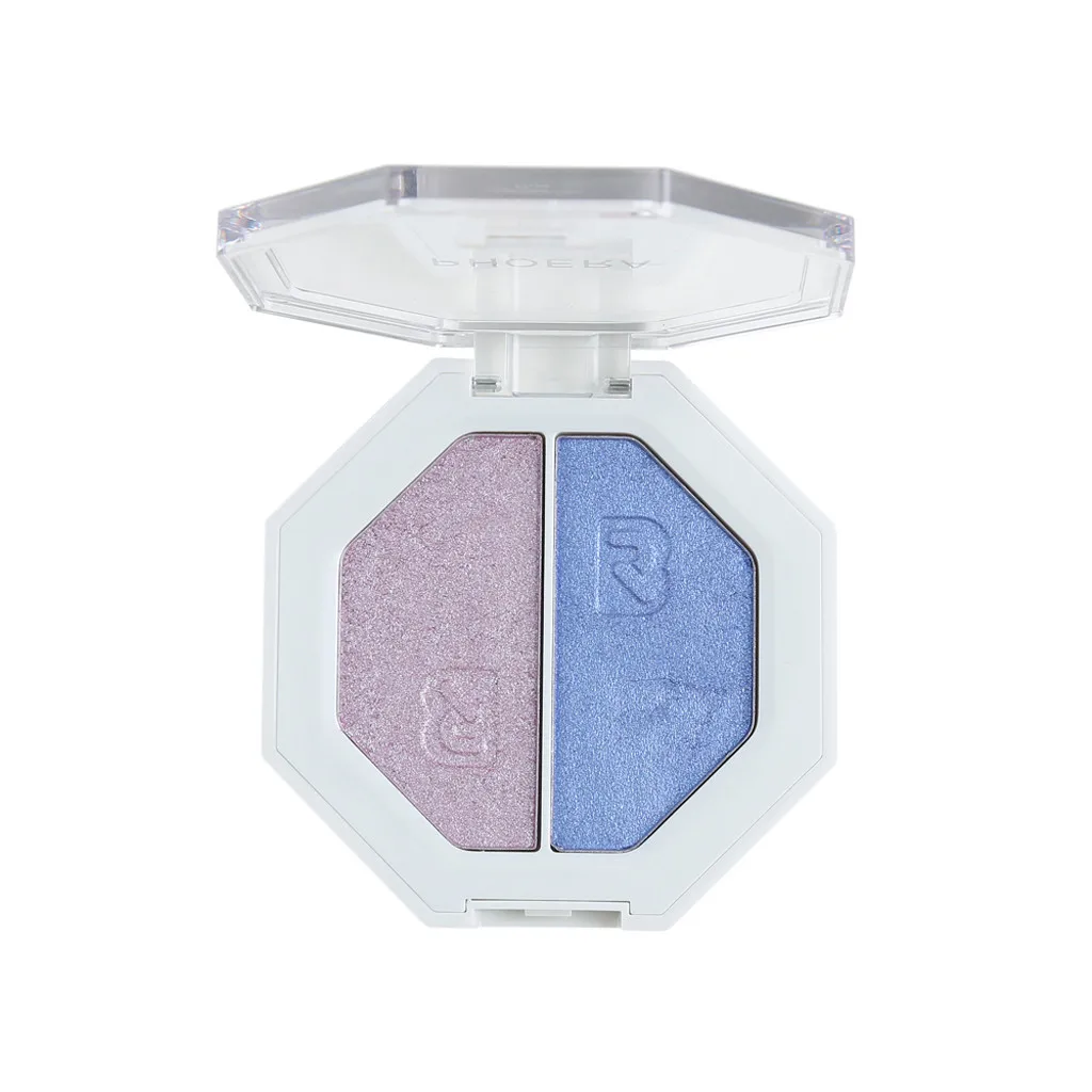 Ladies Eyeshadow Makeup Two-tone Make Up Shimmer Cream Face Highlight Cosmetic Palette de sombra sombras ojos HOT |