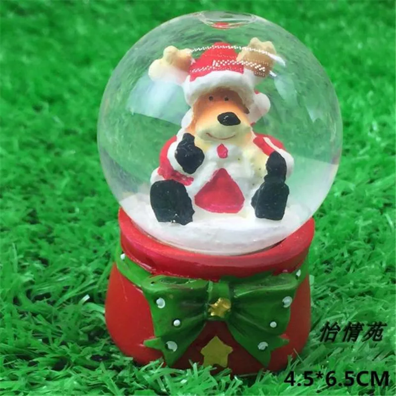 4.5X6.5cm рождественские фигурки хрустальный шар украшение для дома аксессуары