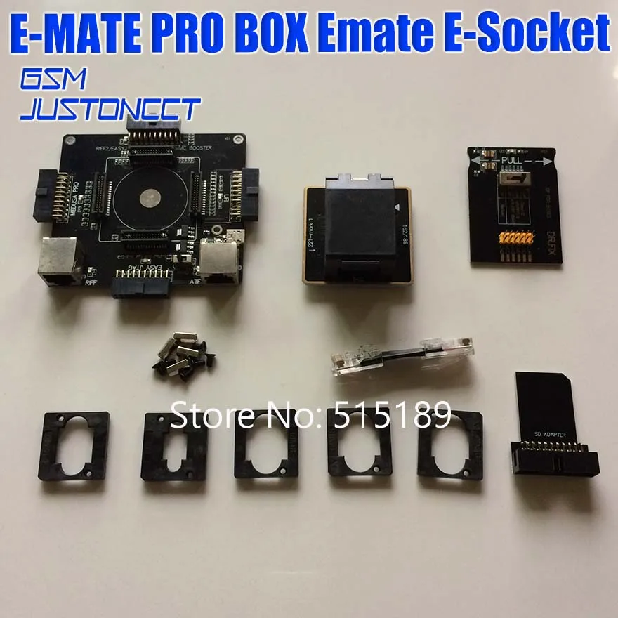Инструмент адаптера Allsocket EMMC 6 в 1 BGA153/169/221/162/186/529 для eMMC Pro Box Φ Box|easyjtag| |