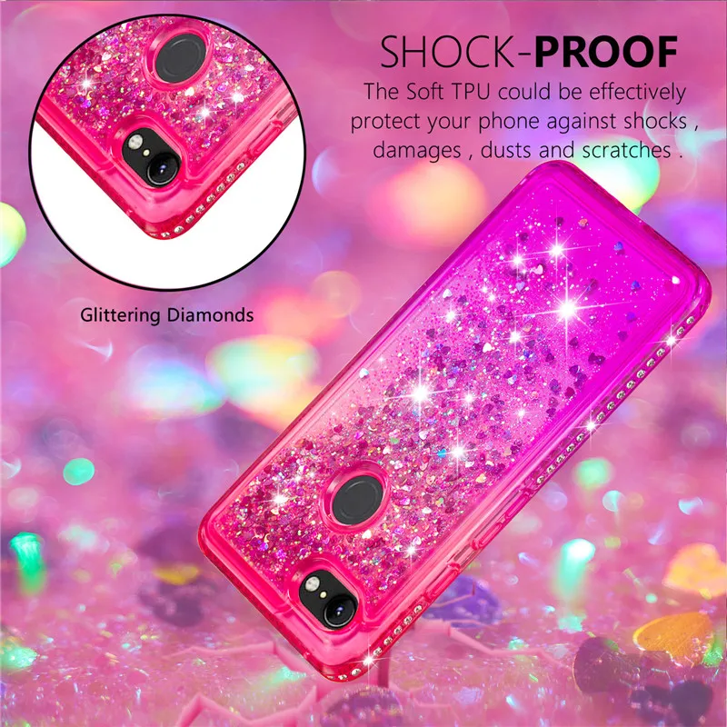 For Google Pixel 3 Case Glitter Diamond Gradient Color Quicksand Cases XL Paillette Soft TPU Coque Cover Capa |