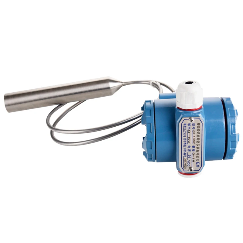 

QDY60B Diesel Fuel Tank Level Sensor Oil Tank Level Transmitter Hot Water Level Sensor 4-20mA Output,DC24V