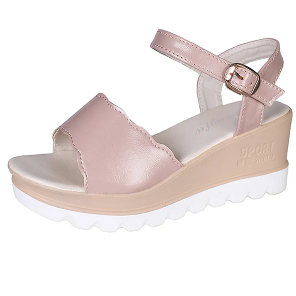 SAGACE обувь женские повседневные сандалии на среднем каблуке платформе для