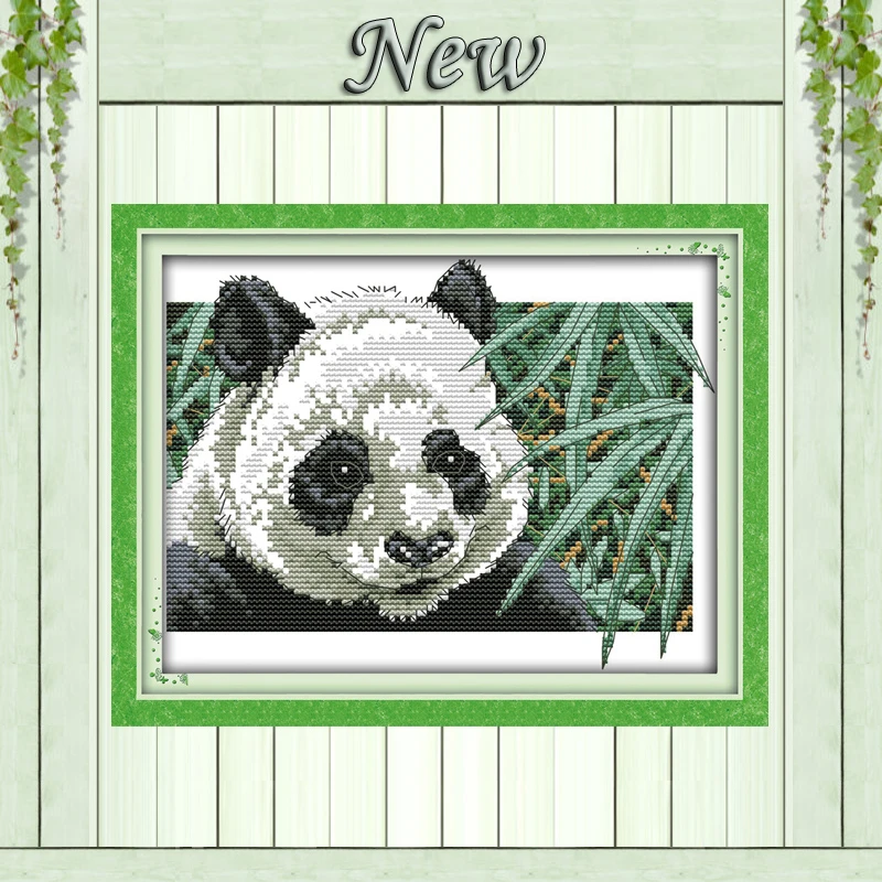 

Panda lovely animal home decor Painting Counted Printed on canvas DMC 14CT 11CT DIY Cross Stitch Needlework Kits Embroidery Sets