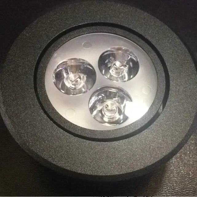 

Black Body 110V 220V Dimmable 9W Led Downlight Round Ceiling Recessed Spot led Light lamp IP40 Indoor Lighting
