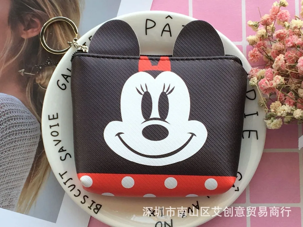 Disney с рисунком героев из мультфильмов сумка для хранения ключей монета кошелек