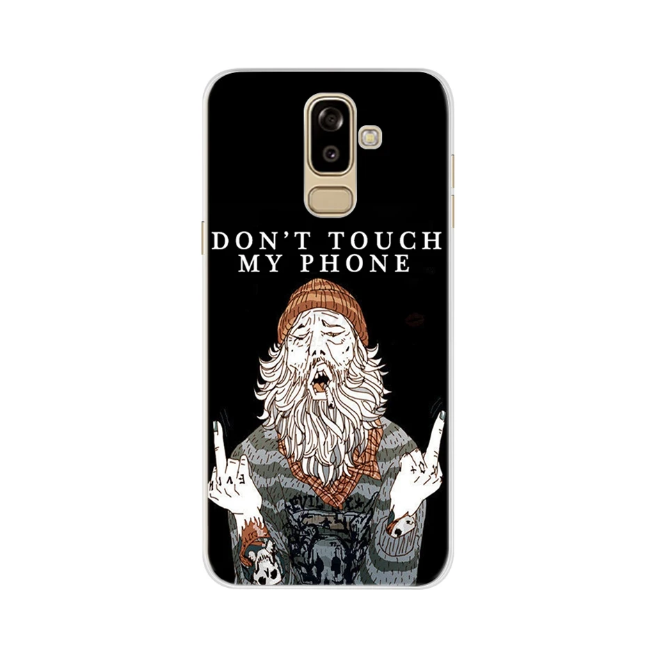 Тёмно-синий Чехол для samsung Galaxy J8 чехол Крышка j810 j810f sm-j810f 3D Силиконовая задняя крышка ТПУ Fundas для samsung J8 чехол для телефона - Цвет: Тёмно-синий