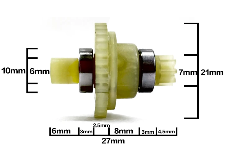 Subotech BG1510 BG1511 1/24 RC автомобильные запасные части Средний тормозной редуктор CJ0018|board
