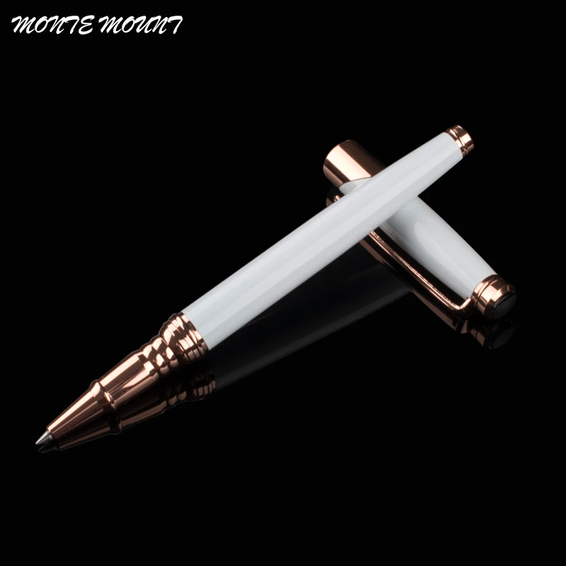 Ручка в деловом стиле черная металлическая шариковая ручка 0 5 мм подарок для