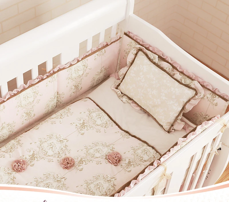 7 шт. детская кроватка комната спальня детские постельные принадлежности с