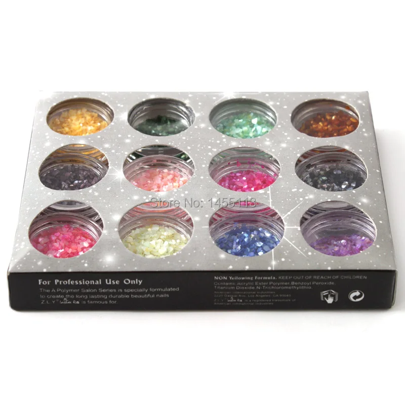 12 видов цветов Мини Круглая оболочка 3D украшения аксессуары для ногтей DIY Дизайн