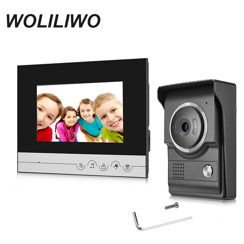 Видео дверной звонок Домофон 7''Inch TFT LCD Цвет Экран двухдиапазонный Wi