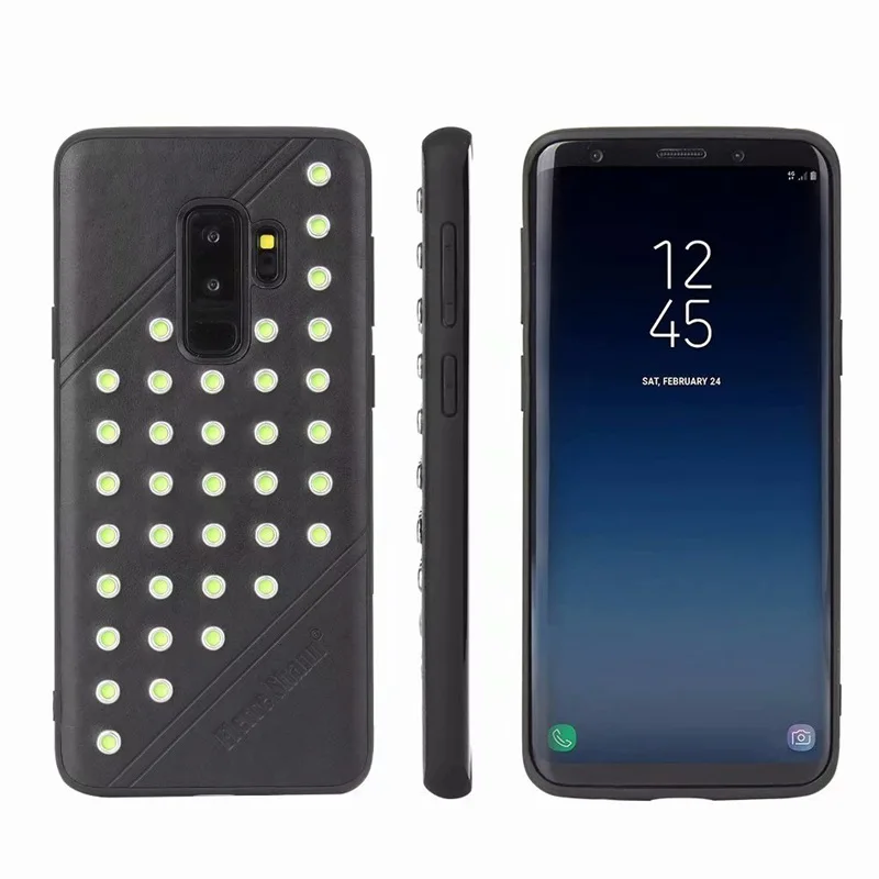 Чехол для Samsung Galaxy s9 plus Note 9 роскошный кожаный силиконовый чехол телефона с полным