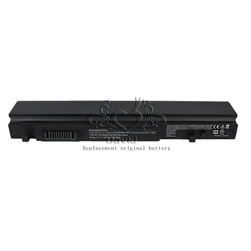 Аккумулятор для ноутбука JIGU 312 0814 U011C W298C DELL Studio XPS 16 (1647) 16(1645) 1640 6