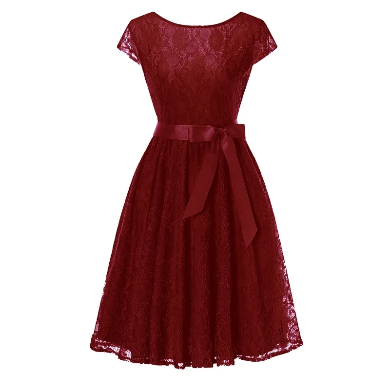Платье с коротким рукавом кружевное и пышное для девочек-подростков 15-20 лет 2019 |