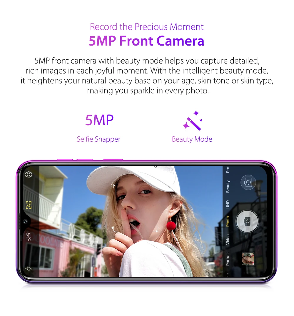 Смартфон Ulefone Note 7P Android 9,0 четырехъядерный 3500 мАч 6,1 дюймовый экран капли воды 3 ГБ+ 32 Гб мобильный телефон разблокировка лица