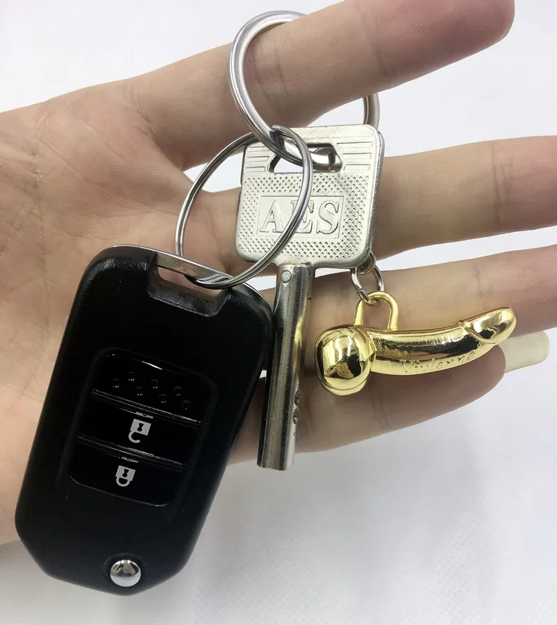 Автомобильный брелок для ключей мужской секс орган металлический автомобиля и