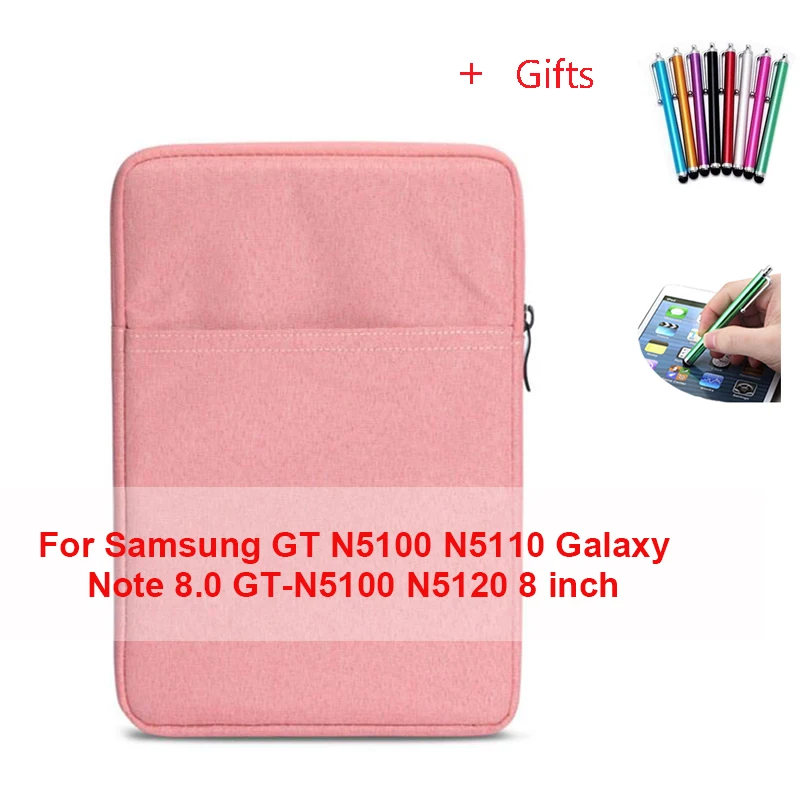 For Samsung N5100 Чехол для планшета samsung Tab A 8,0 Galaxy Note 8,0 GT-N5100 N5120 SM T380 T385 SM-T380 чехол из закаленного стекла+ ручка - Цвет: For Samsung N5100