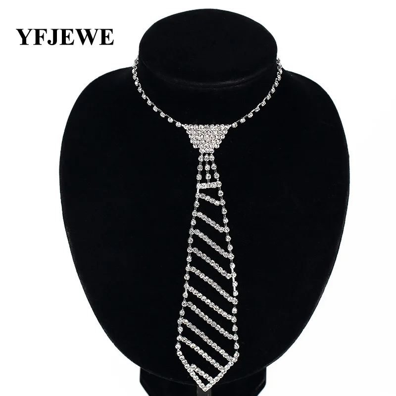 YFJEWE модное серебряное ожерелье со стразами для свадьбы N072|fashion statement necklace|statement