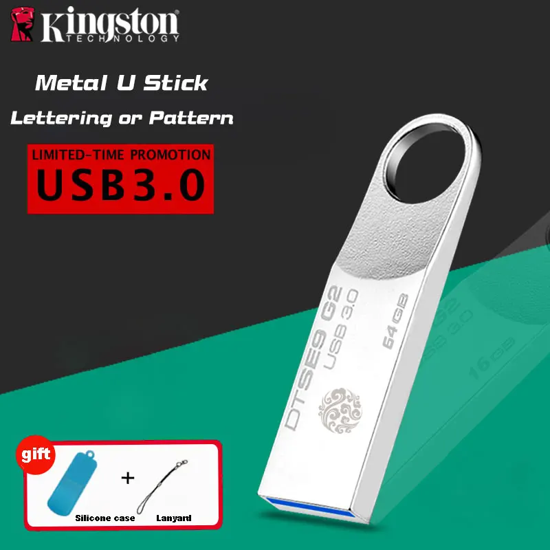 флешки Kingston usb flash drive 64 ГБ 3.0 высокоскоростной флэш drivebirthday личности cle memory stick pen