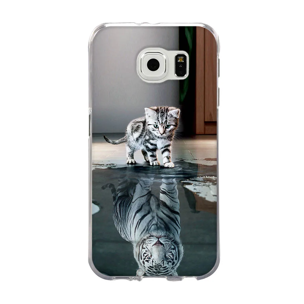 Чехол для Samsung Galaxy S5 S6 S7 силиконовый чехол из ТПУ с 3d-рисунком S9 Plus чехлы телефонов