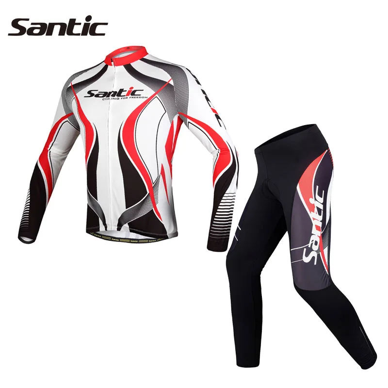 Santic MTB велосипед с длинным рукавом устанавливает велоспорт ciclismo ropa человек