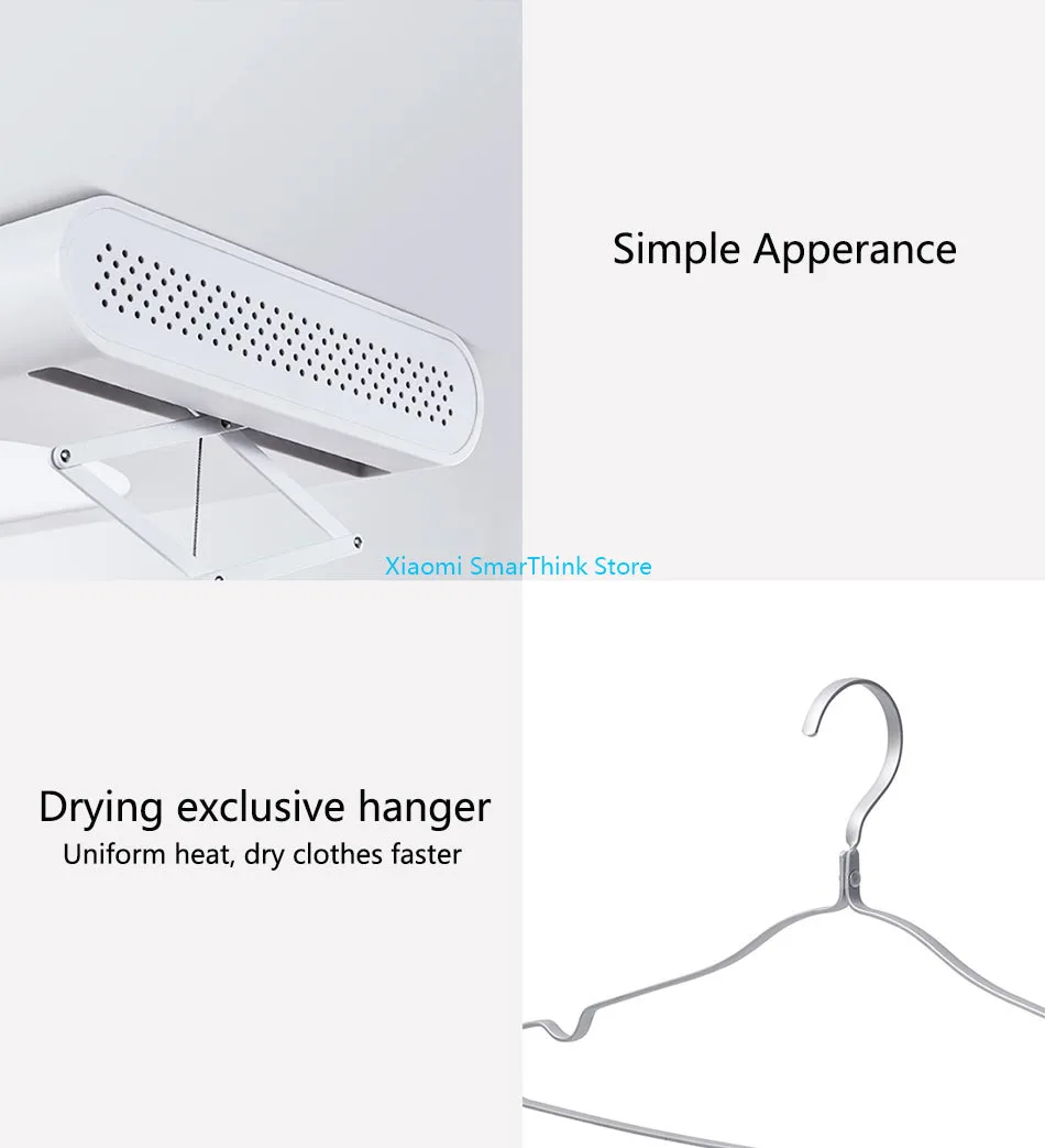 Xiaomi Mr Bond Smart сушильная стойка многофункциональная 30 кг подшипник алюминиевый сплав поддержка Mihome App дистанционное управление