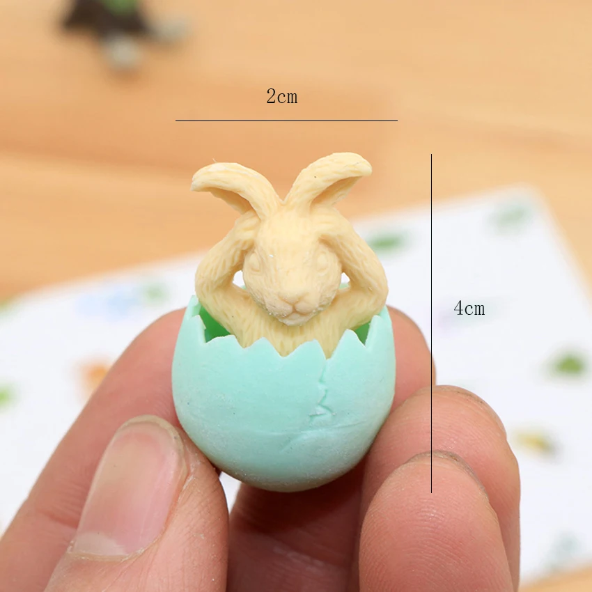1 шт./лот Kawaii Канцелярские товары ластик в виде яичницы Кролик Карандаш подарок