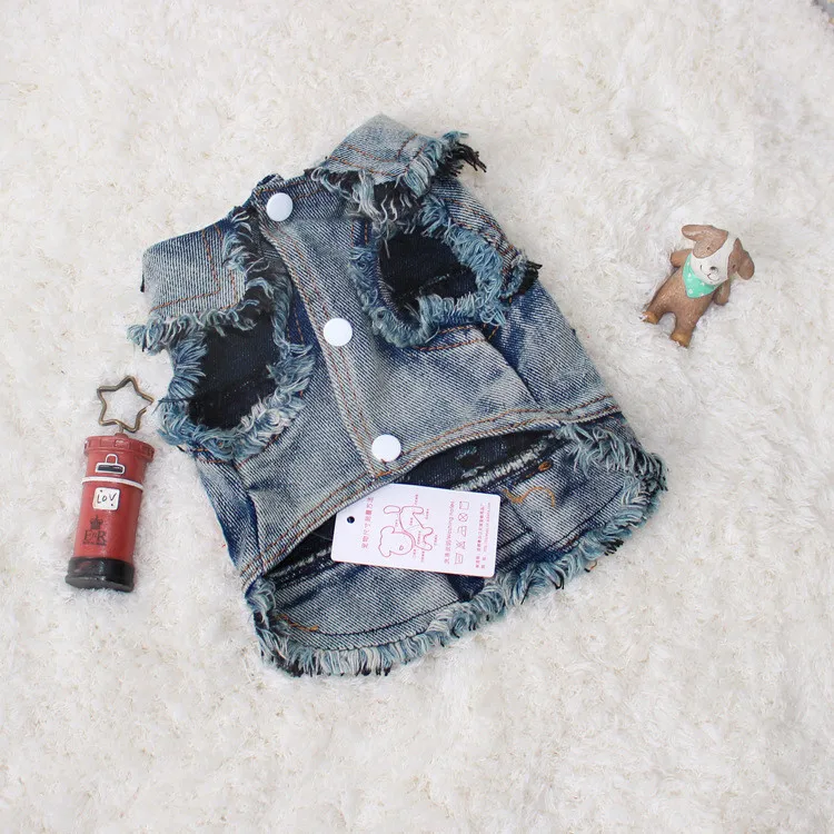 Прямая продажа с фабрики Взрывные модели одежды для собак крутые джинсовые