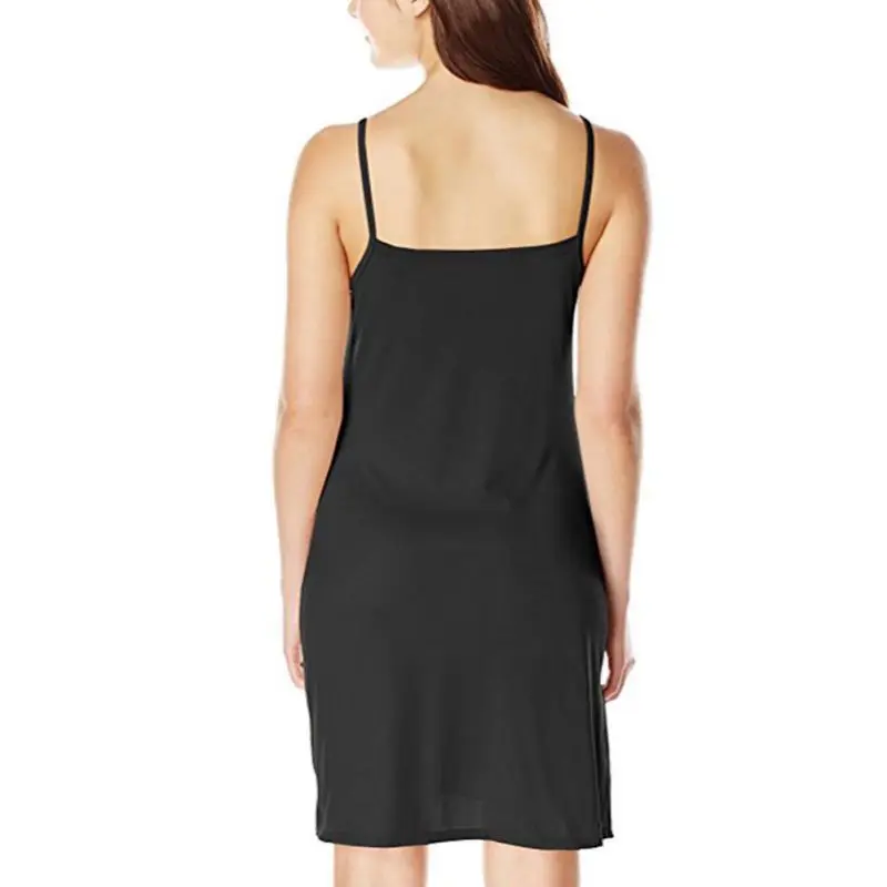 Women Smooth Sleeveless Under Mini Dress Sexy Spaghetti Strap Short | Женская одежда