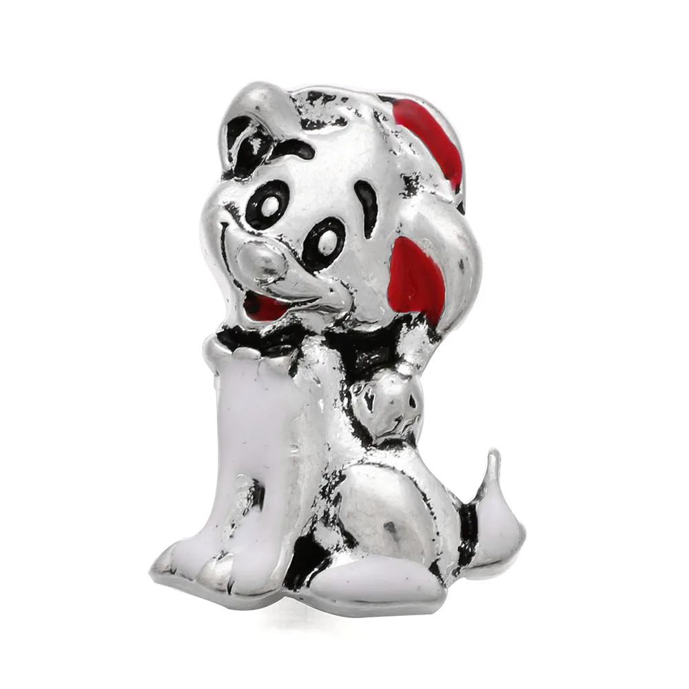 

10 шт./лот новые ювелирные изделия с застежкой в виде животных кнопка в виде собаки подходит для металлических застежек 18 мм Ювелирные изделия с застежкой