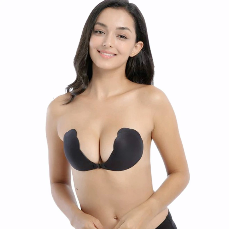 Женский водонепроницаемый бюстгальтер с эффектом пуш ап прозрачный незаметный
