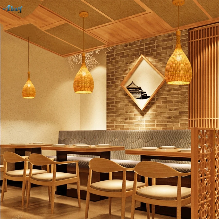 Юго Восточная Азия бамбуковые подвесные светильники для спальни гостиной