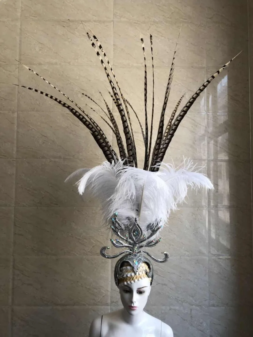 Latin dance Samba accessories Fashion exquisite headdress feathers Delicate shows | Accessories