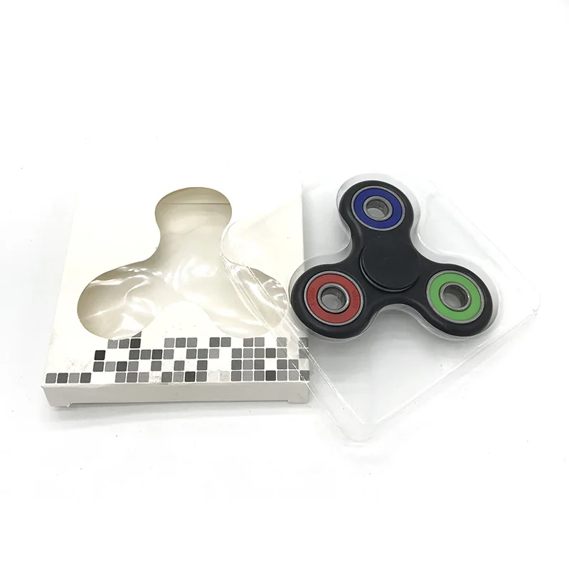 Стальные Бусины фиджет Спиннер пластик Tri-Spinner EDC ручной Спиннер для аутизма и СДВГ долгое время анти-стресс Спиннер игрушки