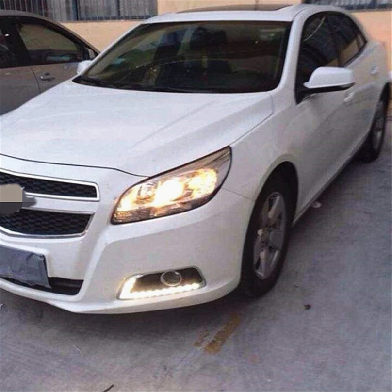 2 шт. для chevrolet Malibu 2011- вождения автомобиля DRL с поворотным сигналом дневного света противотуманных фар Реле дневного света стайлинга автомобилей