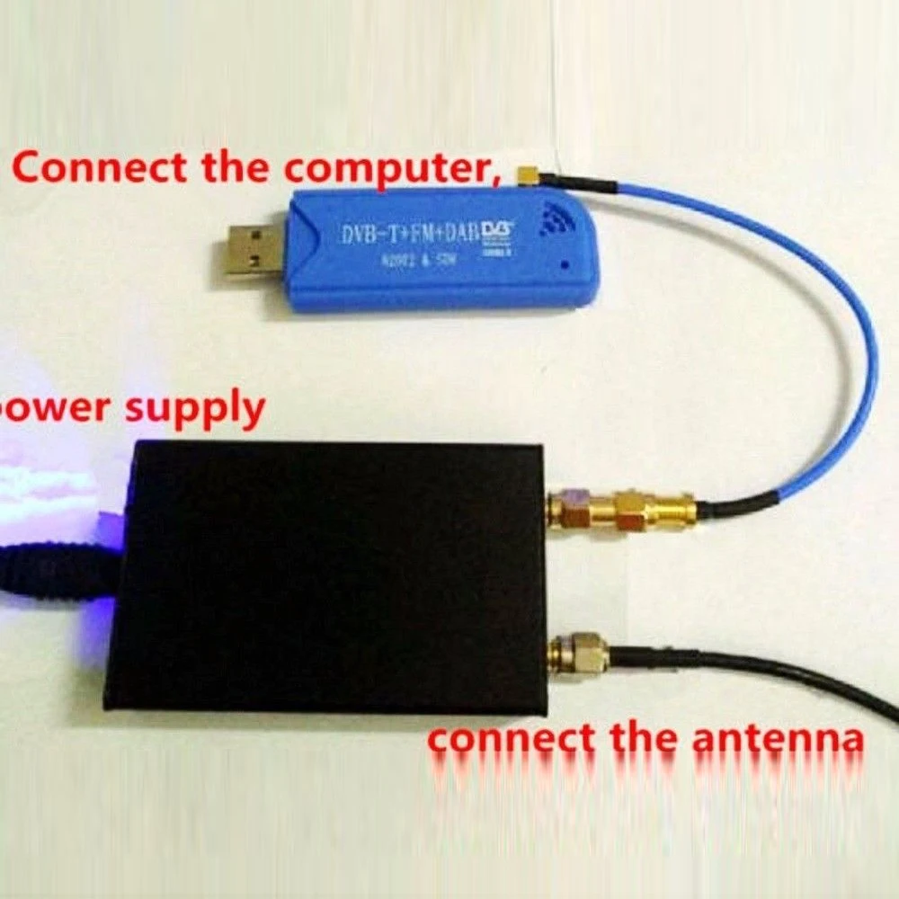 150K-30MHZ HF Upconverter для RTL2383U SDR приемника с алюминиевым чехол | Электроника