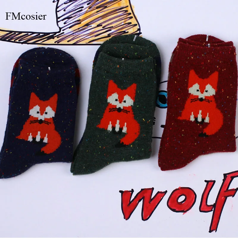 9 пар высокое качество женские зимние шерстяные носки с кроликом теплые модные