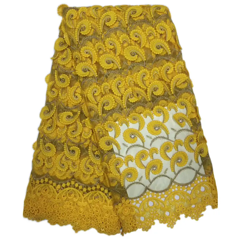 Цена оптовой продажи высокое качество фиолетовый цвет африканский Кружево Ткань