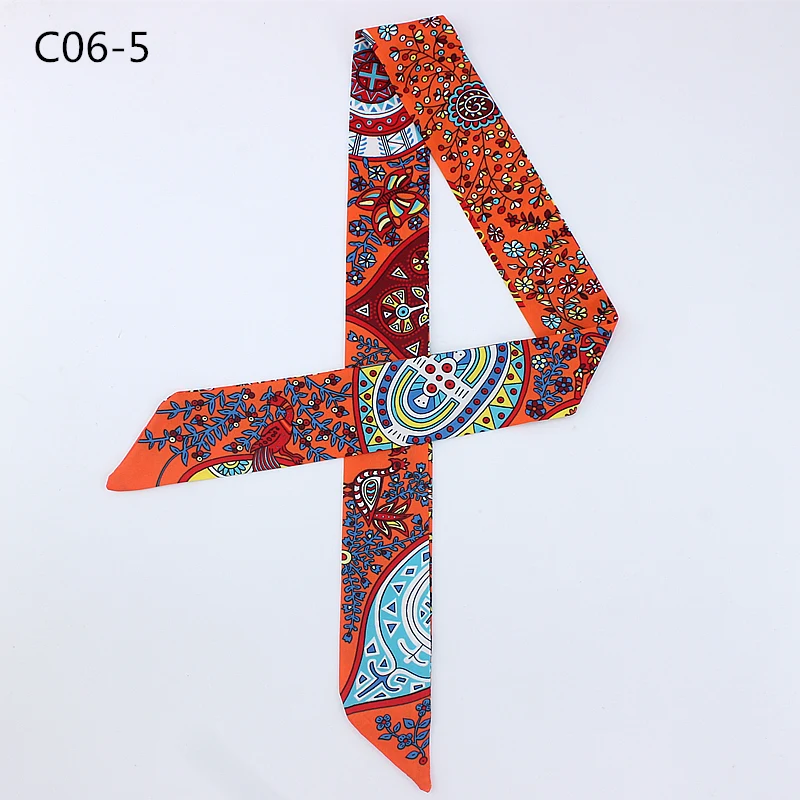 Женский шелковый шарф с цветочным принтом и бабочками роскошный брендовый