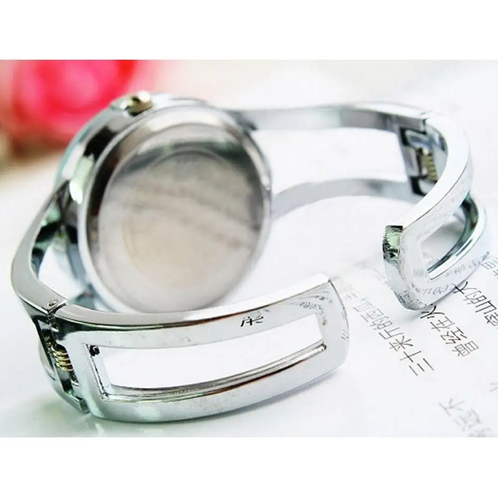 Аналоговый дисплей кварцевые наручные часы дамы роскошный браслет для патио