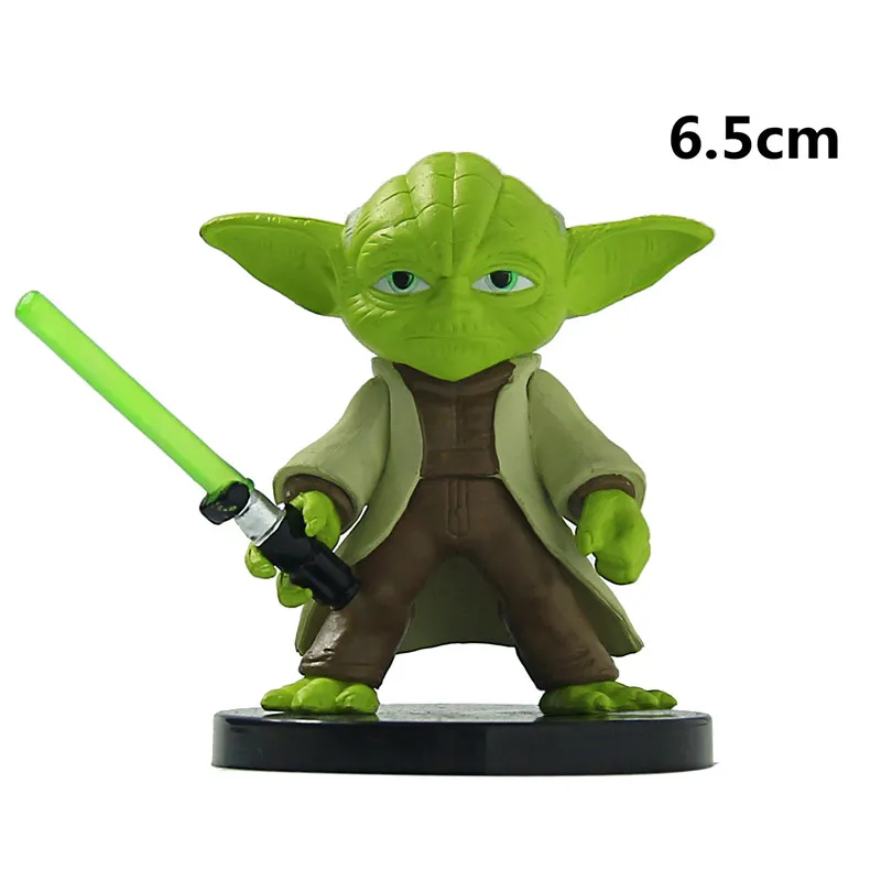 Star Wars 6 см йода Дарт Вейдер R2 D2 робот штурмовиков фигурку модель игрушки воин