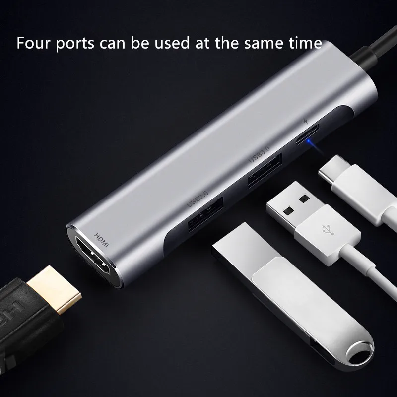 USB C концентратор Thunderbolt 3 адаптер Поддержка samsung Dex кабель type к HDMI PD 0 док станция 4 K *