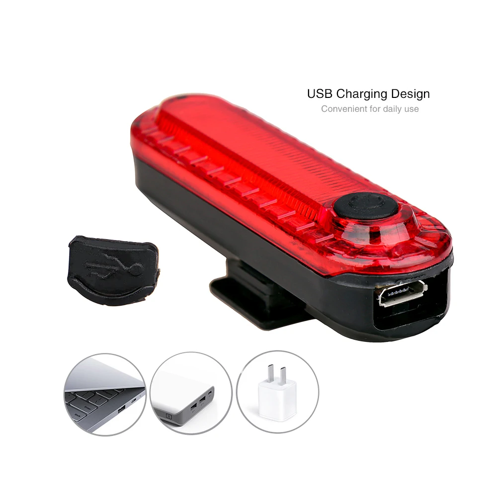 Велосипедный велосипедный светильник с зарядкой от usb, 4 режима, вспышка, велосипедный задний светильник, сигнальные огни, мигающий светильник для велосипеда, задний велосипедный светильник