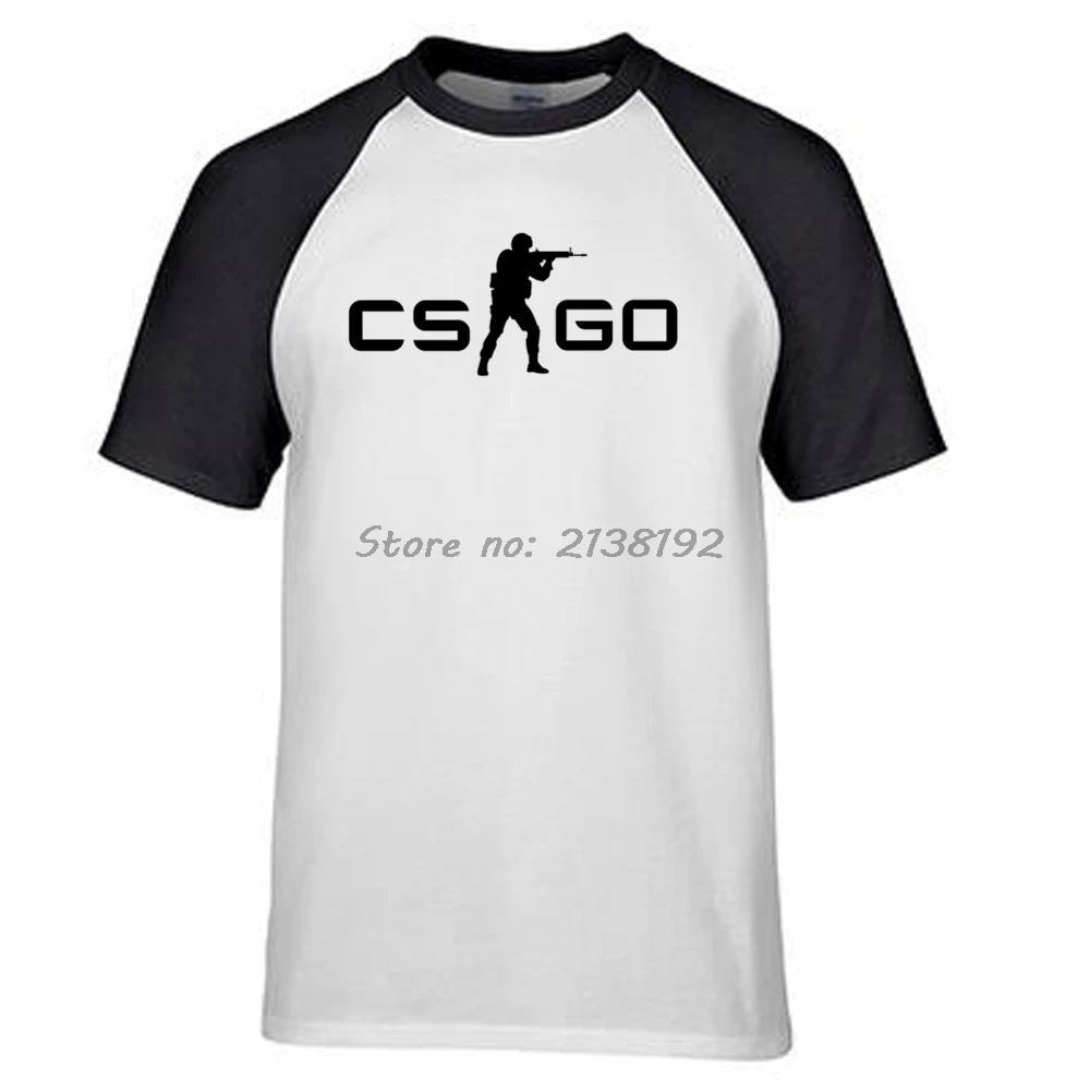 CS мужская футболка брендовая уличная CS Go Футболка Мужская s Забавный подарок майки футболки Мужская s реглан летняя футболка брендовые Топы - Цвет: smae as picture