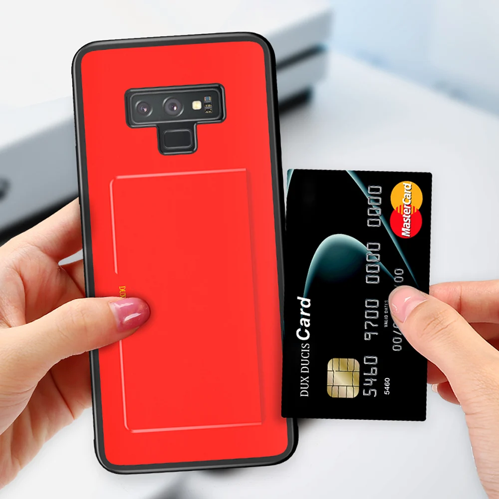 Чехол для samsung Note 9 из кожи пу и ТПУ кошелек-чехол Half-задний Чехол-крышка Защитный
