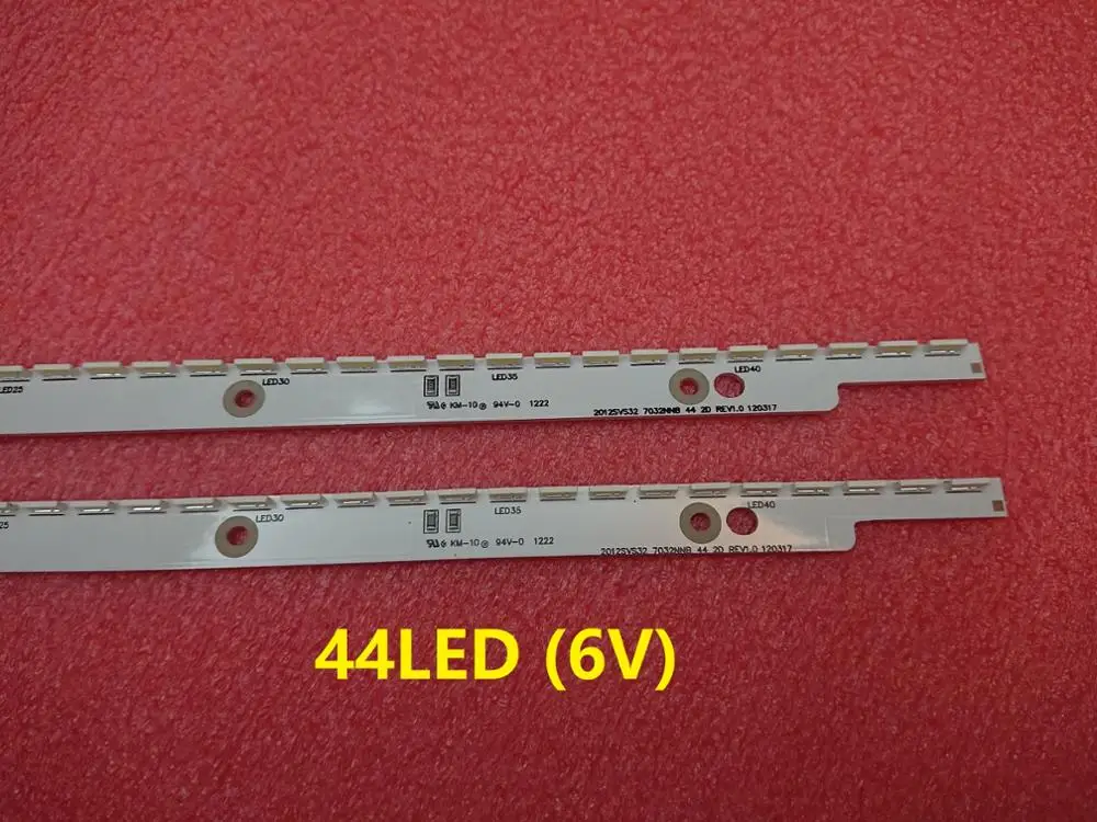 Новинка, 5 шт./лот 44 Светодиодный* 6V светодиодный полосы для samsung UA32ES5500 UE32ES6100 S светодиодный 2012svs32 7032nnb 2D V1GE-320SM0-R1 32NNB-7032 светодиодный-MCPCB